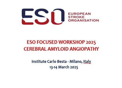 ESO FOCUSED WORKSHOP 2025 CEREBRAL AMYLOID ANGIOPATHY <br> Evento ECM Residenziale